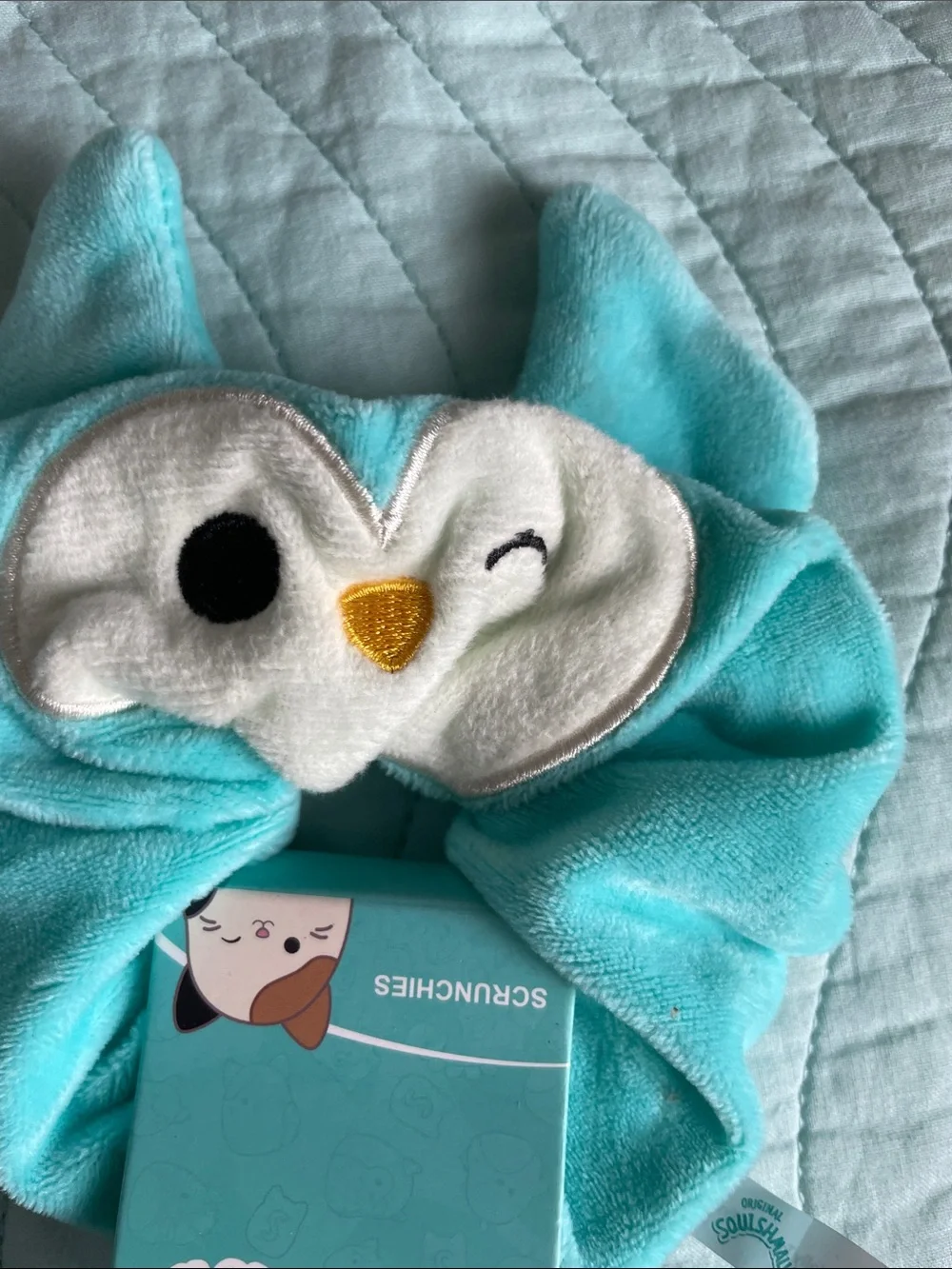 squishmallows lot two pkgs Cam Cat & Winston Owl plush scrunchies NWT